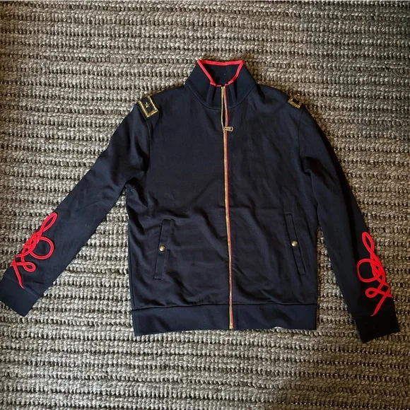 Ralph Lauren Purple Label Uniform Embellished Full Zip - Picture 1 of 9
